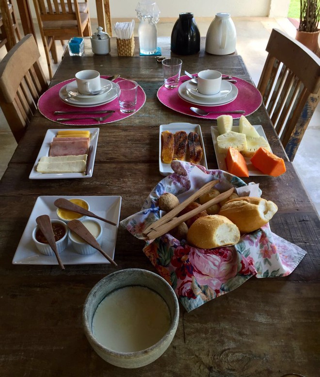 Um pouco do café da manhã.