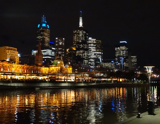 Melbourne by night.