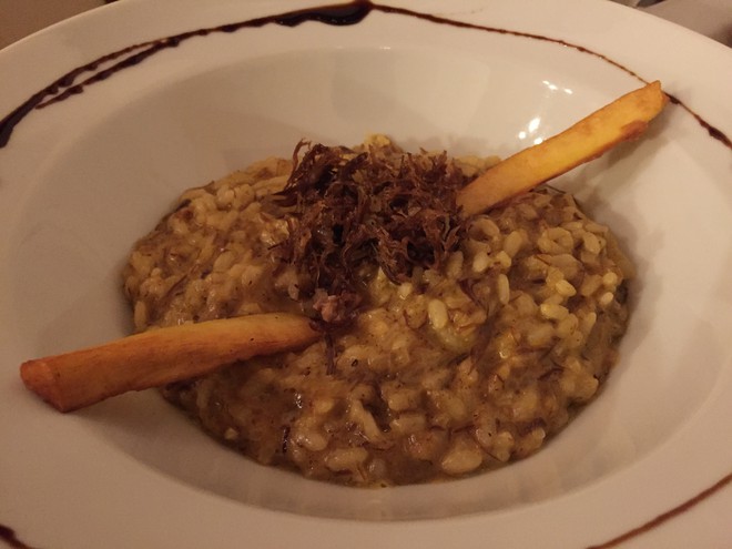 Risoto de Carne de Sol da Pousada Águas de Bonito.