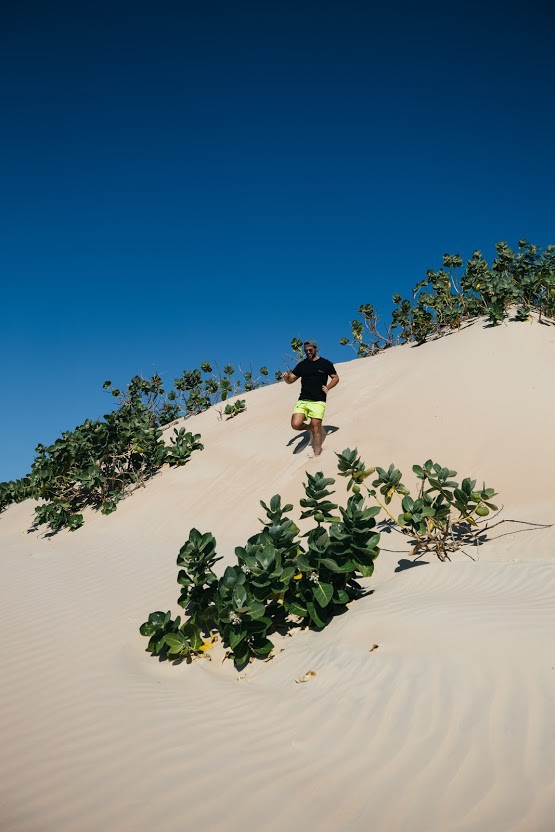 O local era cheio de dunas