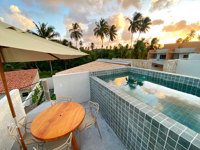 Piscina dos bangalôs primeiro andar