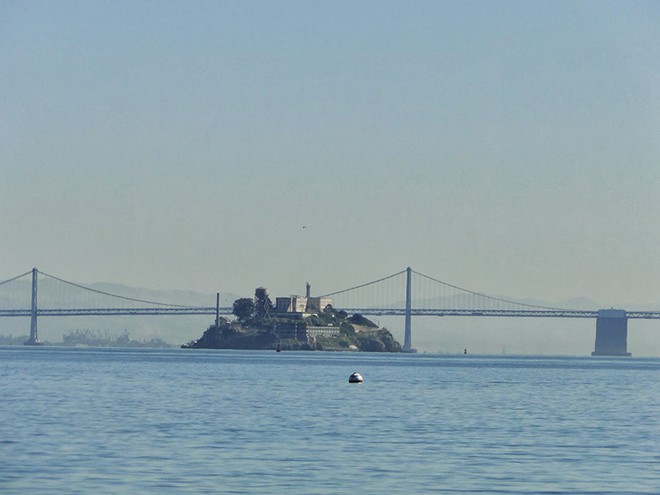 vista da prisão de Alcatraz de Sausalito