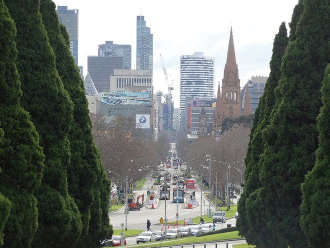 Melbourne - temperatura mês a mês