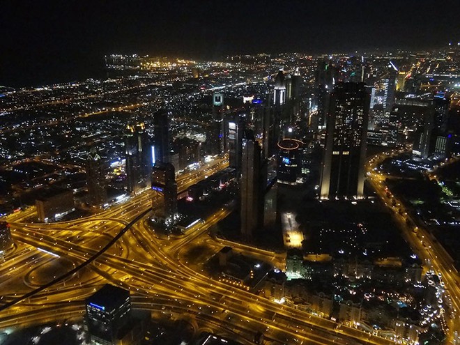 Vista do Topo do Burj Khalifa.
