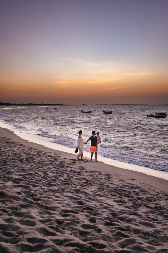 Entardecer colorido em Barra Grande