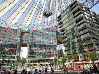 Sony Center: a parte moderna de Berlim.