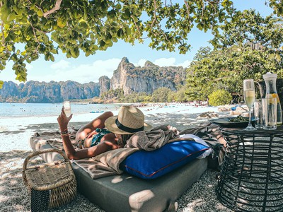 Railay Beach: a cenográfica praia do hotel Rayavadee